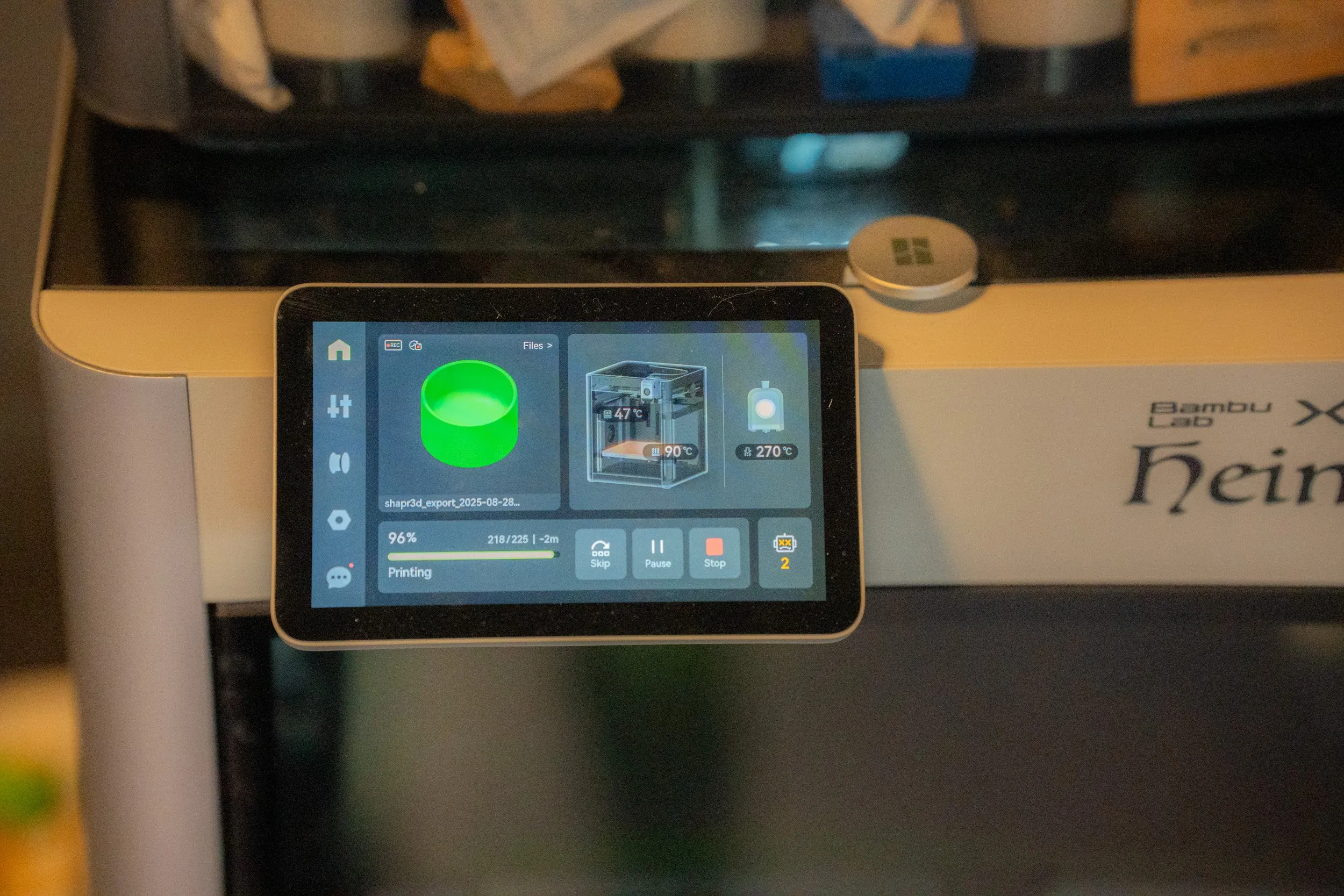 Heimdall, vår X1 Carbon printer noe som ble designet i timen. Credit TECHLAB