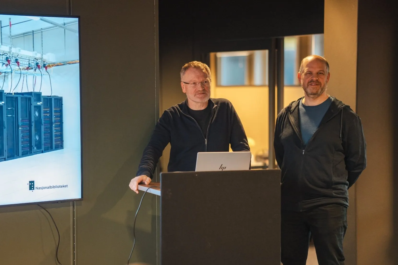 NB var representert med Trond Teigen og Thomas Edvardsen (Team Lead og Tech Lead).
