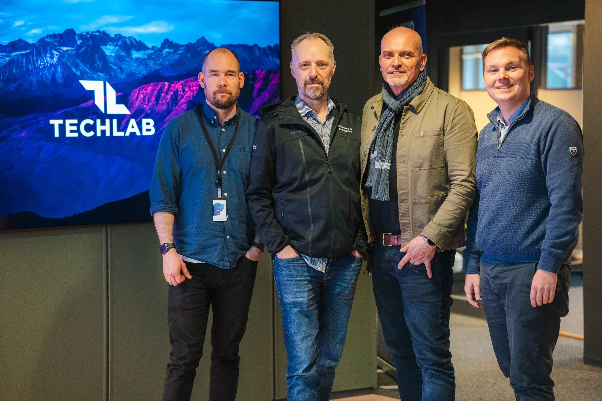 Fra venstre: Joakim Sennesvik, Pål Stian Sjåvik, Geir Hareide Hansen og Kay Tomas Bertheussen.